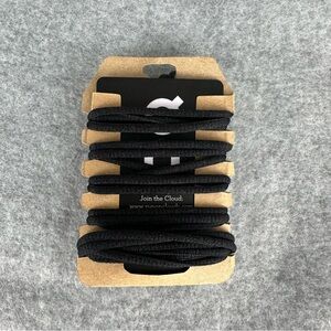 On Cloud OC Replacement Black Shoe Laces With OC Owner Card NEW Running Athletic